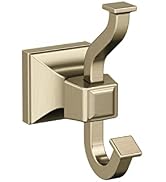 Amerock | Single Robe Hook | Golden Champagne | Mulholland | Towel Hook | Bath Hardware | Bathroo...