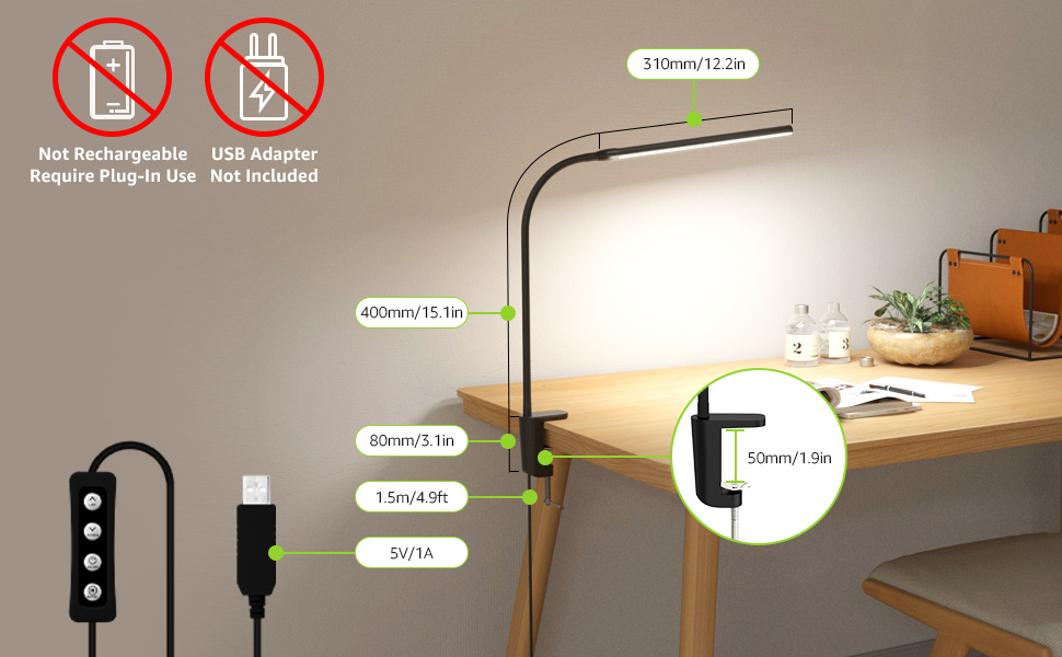 clip on desk lamp