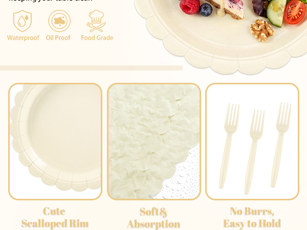 ivory plates