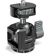 Leaplumin Ball Head for Phone Mount,Aluminum Ball Head with Cold Shoe,360°Panoramic Rotating Moun...