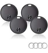 Air Tracker Tags- 4 Pack, New Bluetooth Tracker Works with Apple Find My APP (iOS Only), 92 dB So...