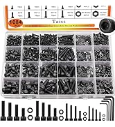 Taiss 1084PCS Metric Screws Assortment M2 M3 M4 M5 x 8mm/12mm/16mm/20mm and Nut/Washer/Wrenches 1...