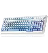 AULA S99 Gaming Keyboard, Wireless Computer Keyboards, Tri-Mode Bluetooth Creamy Custom Keyboard ...