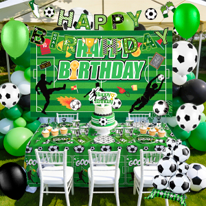 soccer birthday decorations tableware