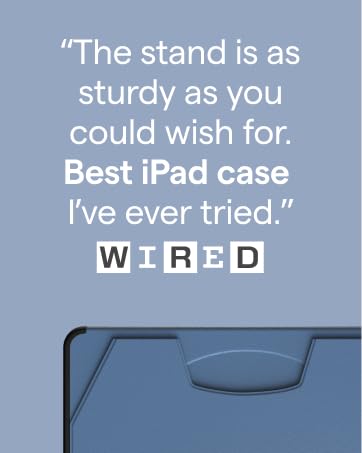 The stand is as sturdy as you could wish for. Best iPad case iPad case I&amp;#39;ve ever tried.