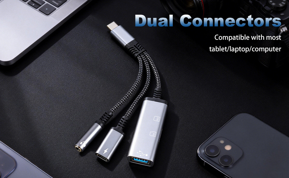 USB C to 3.5mm Audio OTG Adapter