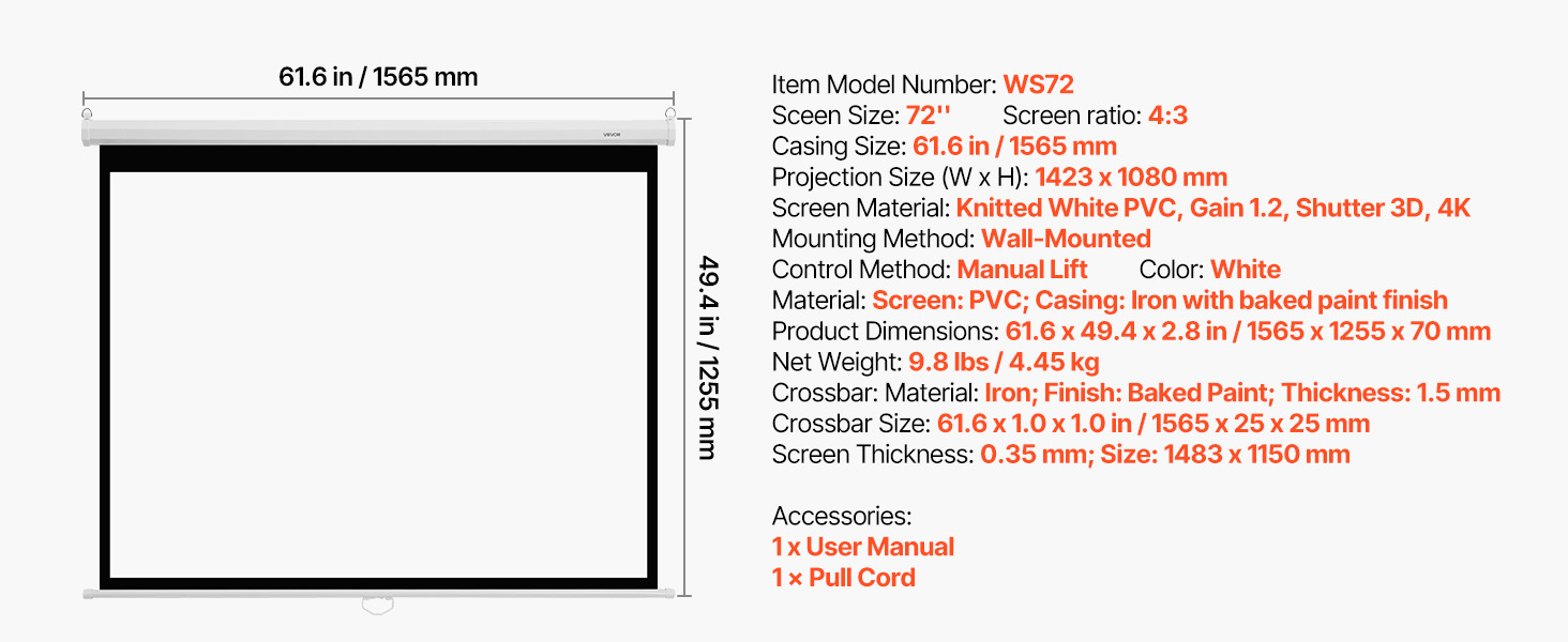 rolling projector screen