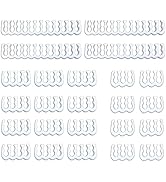 upHere 24 Pieces Set=24-pin x 4, 8-pin x 12, 6-pin x 8 for 3 mm up to 3.4 mm/0.13inch- White(3....