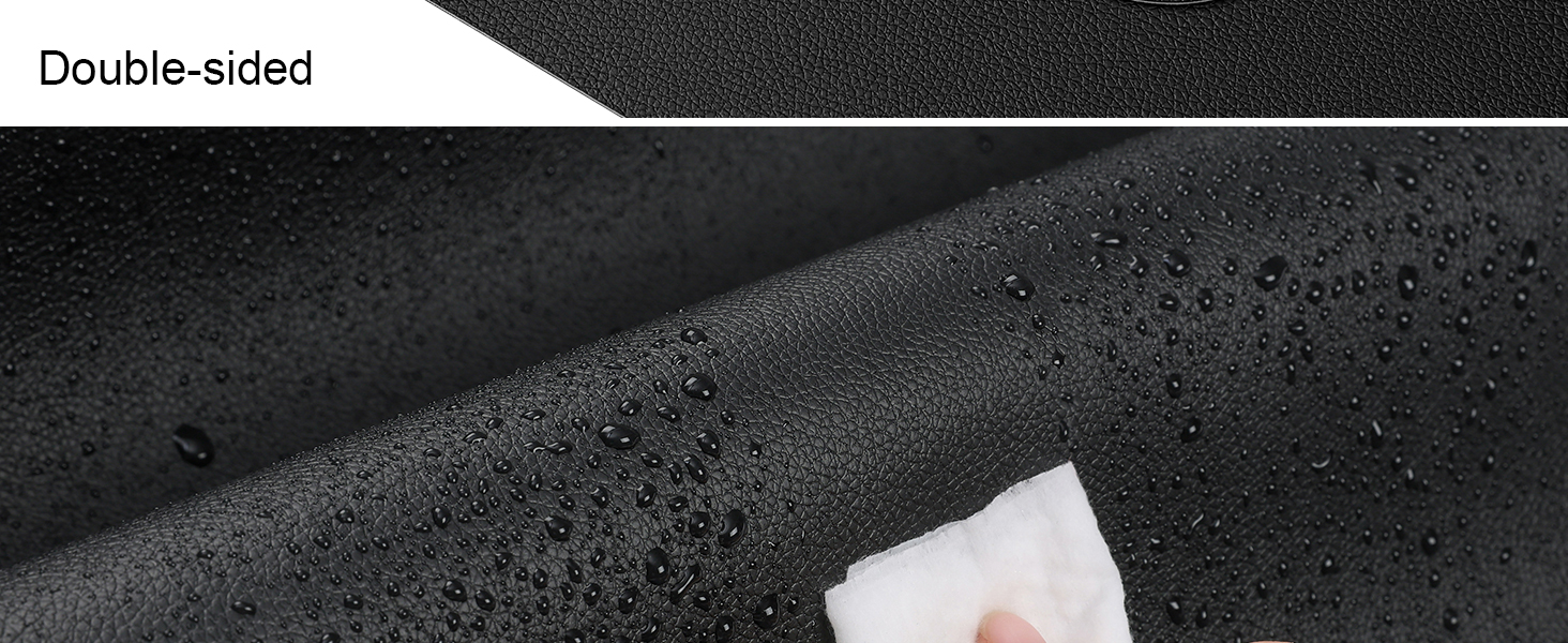 Text reads 'Double-sided'. Dark-toned product images showing what appears to be electronic or tech accessories against black background.