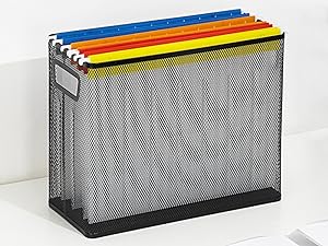 Basics steel mesh modular organizers, storage and supply containers
