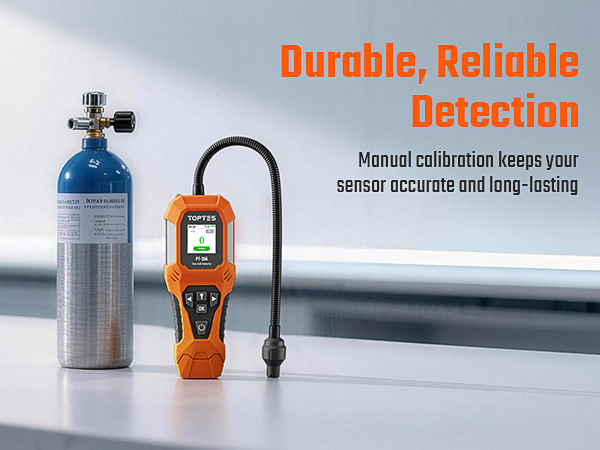 Manual calibration keeps your sensor accurate and long-lasting.