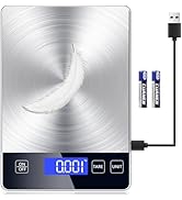 Food Kitchen Scale, Digital Food Scale 33lb Digital Kitchen Scale Precisely Measures Grams and Ou...