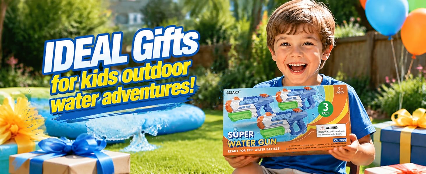 water guns for kids, summer gifts for kids