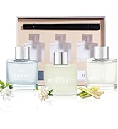 3 Pack Fragrance Reed Diffuser, 50ML Gardenia Jasmine Lemongrass Aromatherapy Diffuser Set with 1...