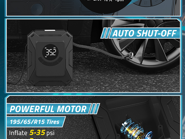 Tire Inflator 12V Car DC Electric