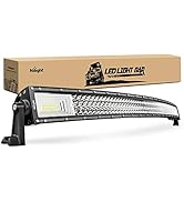 Nilight - 18015C-A LED Light Bar 52Inch 783W Curved Triple Row Flood Spot Combo Beam Led Bar 7800...