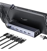 Docking Staion for Steam Deck, QUUGE 6 in 1 Steam Deck Dock Support HDMI 2.0 4K60Hz Output, 1 * 1...