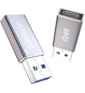 [10Gbps on Both Sides] Upgraded USB A to USB C Adapter, 2-Pack USB Male to USB C Female Adapter, ...