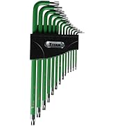 Titan 12715 Extra-Long Arm Tamper Resistant Star Key Set - 13 Piece , Green
