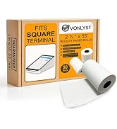 Vonlyst Receipt Paper Roll for Square Terminal Credit Card Machine (50 rolls)