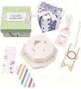 4-in-1 Tag Punch for Paper Crafts, Oval &amp; Fish Eye Hole, Dovetail &amp; Bevelled Angle 4 Shapes Paper...