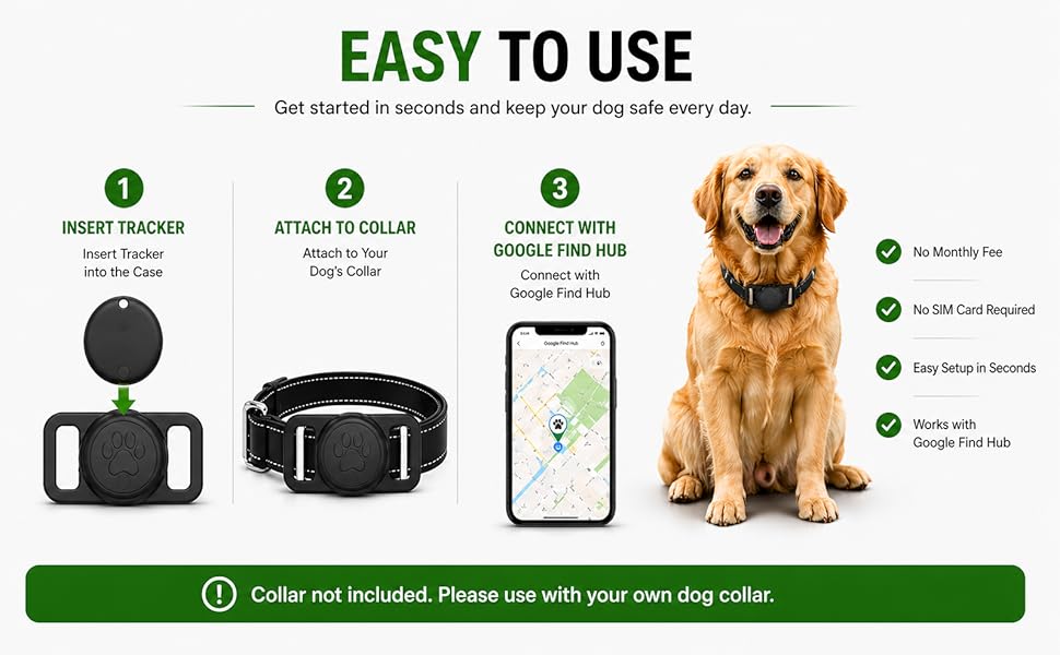 GPS Collar for Dogs (Android Only)