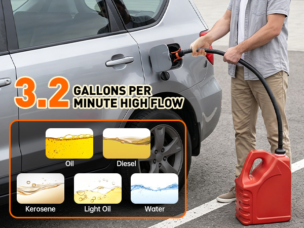 gas pump with pump battery powered gallon gas pump kit battery operated fuel tank hand pump for gas