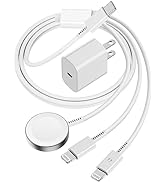 for Apple Watch Charger USB C for iWatch&amp;iPhone, Upgraded 3 in 1 for iWatch Charger Magnetic Fast...