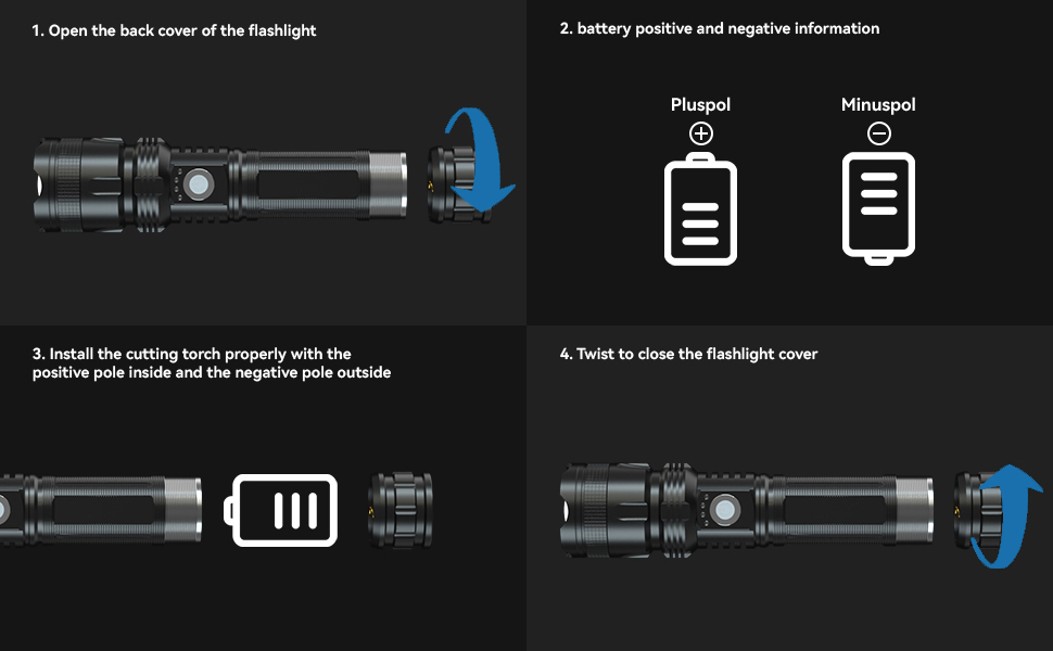 Rechargeable flashlights