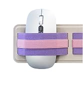 AMOZIFY 3-Slot Band Stick-On Laptop Organizer – Adhesive Elastic Storage, Mouse Holder for Laptop...