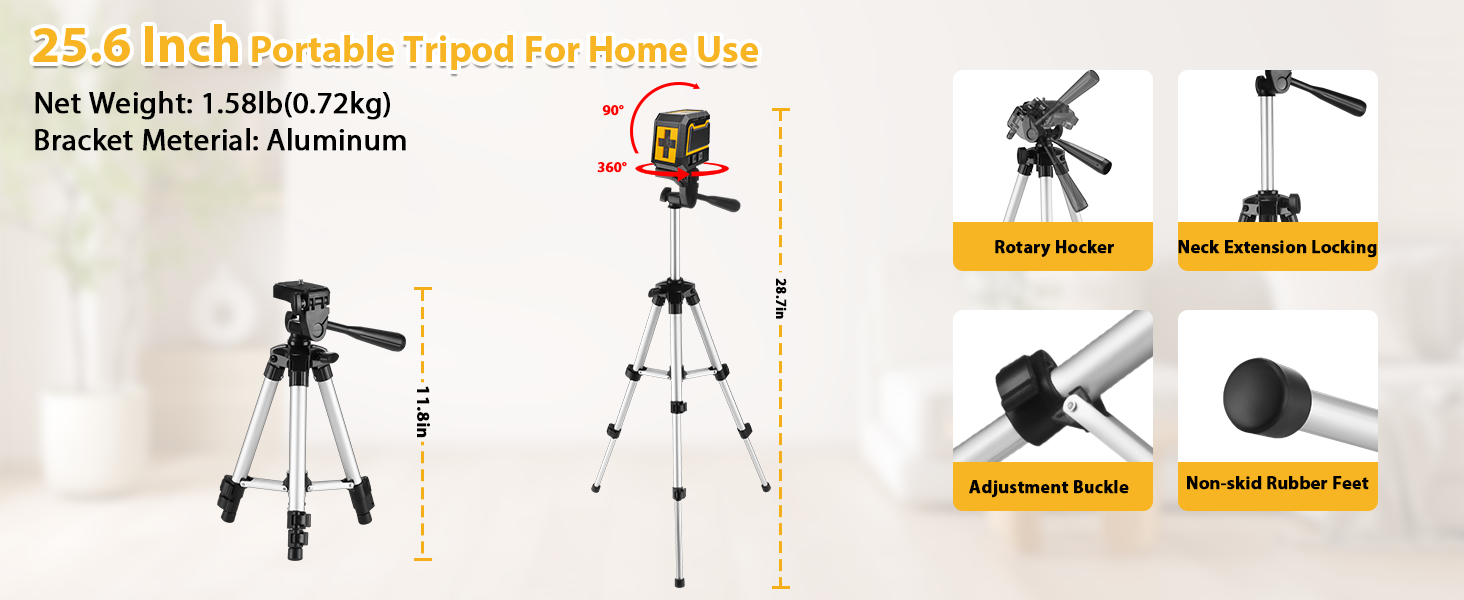 with tripod