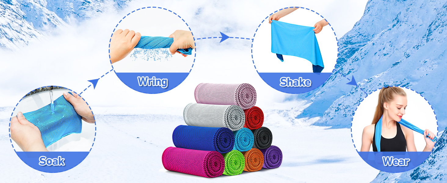 cooling towels for neck and face cooling towels for hot weather cooling towels bulk