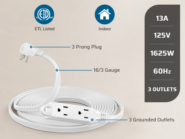 3 prong extension cord 