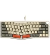 ATTACK SHARK AKS068 Wired Mechanical Gaming Keyboard 65% Alice Layout Hot-swapped Gasket Mount wi...