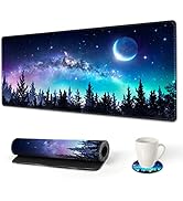 AIMSA Extended Gaming Mouse Pad, XL Large Keyboard Mouse Mat Desk Pad with Stitched Edges, Durabl...