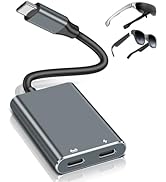 XREAL Hub Charging and Play Adapter,USB C to AR Glasses Adapter for XREAL One/Air 2 Pro,Rokid,Vit...