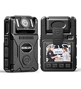 BOBLOV M7 128GB Body Worn Camera, 180° Rotate Body Cam, 4000 mAh Battery &amp; Fast Charger, 15 Hrs V...