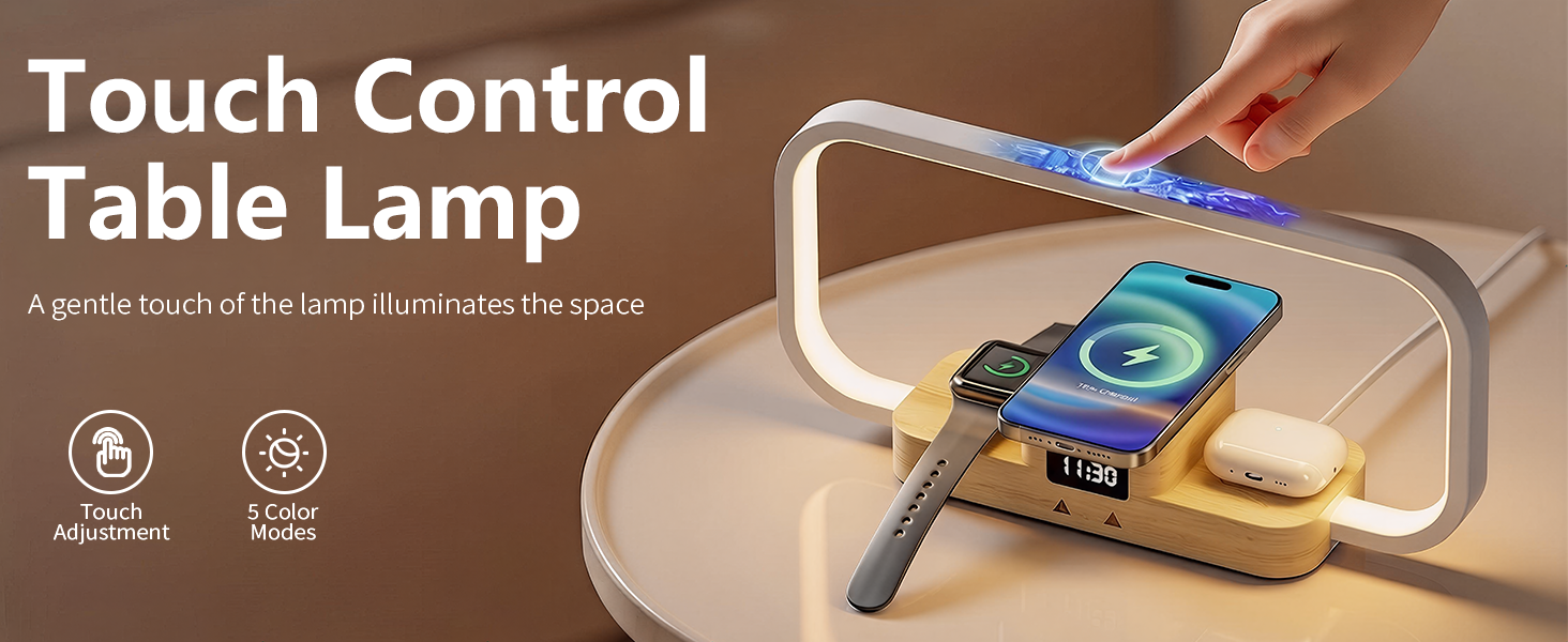 touch control bedside lamp