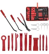 GOOACC 19Pcs Trim Removal Tool Set Panel Fastener Clips Removal Automotive Plastic Upholstery Pli...