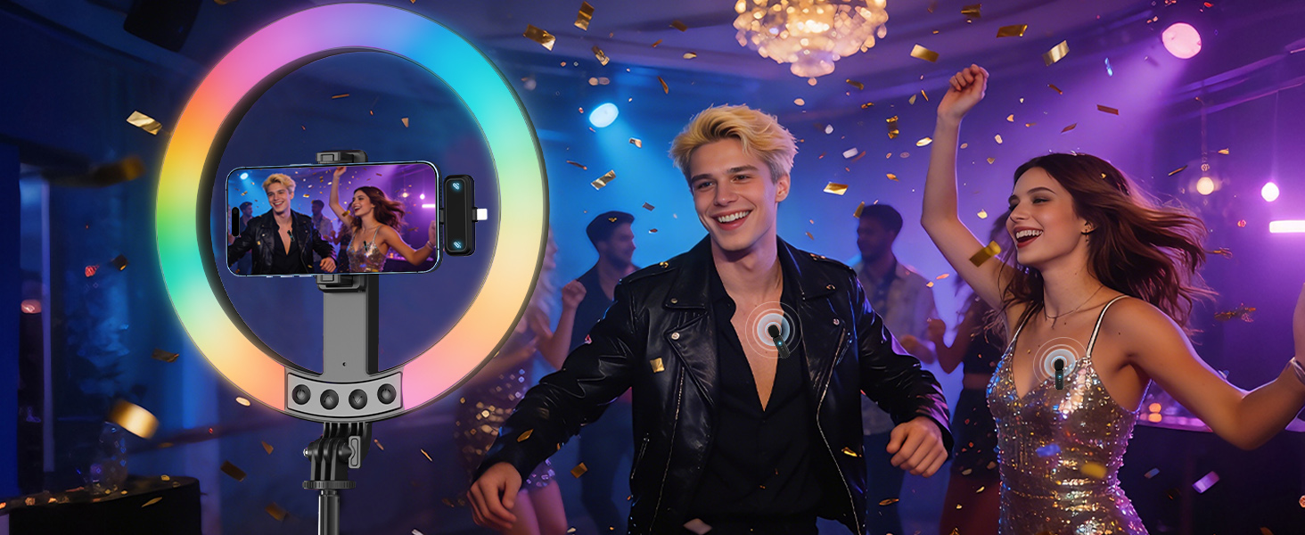 tripod for iphone with ring light, aro de luz profesional aro de luz para grabar videos