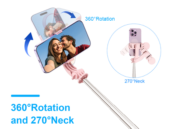 selfie stick with remote and led light