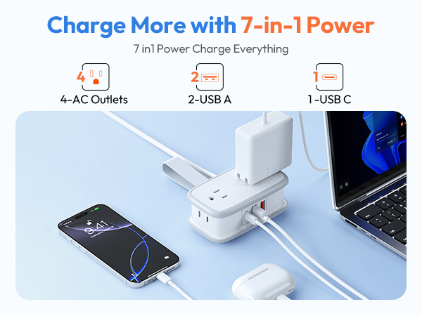 Charge More with 7-in-1 Power