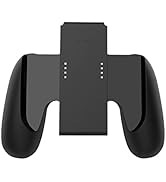 Kinvoca Charging Grip with 2000mAh Battery, 2-in-1 Comfort Grip for Nintendo Switch Controller, C...