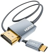 AGFINEST USB C to HDMI Cable 6.6ft 8K@60Hz, 4K@120Hz HDMI to USB-C Adapter Type C to HDMI Compati...