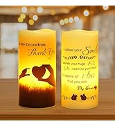 VIODAIM Birthday Mother's Day Gifts for Grandma from Granddaughter or Grandson Engraved I Love Yo...