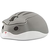 CHUYI Hamster Shape Wireless Silent Mouse Cartoon and Cute Portable Animal Optical Cordless Mice ...