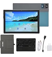 Acogedor 10.1 Inch Android Tablet, 2 in 1 Tablet with Protective Case and Keyboard, Front 8MP &amp; R...
