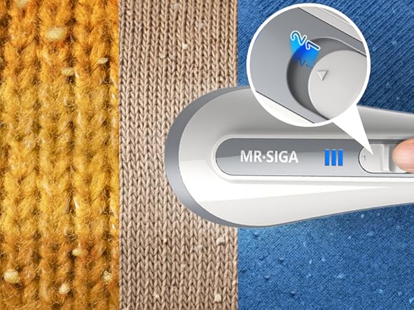MR.SIGA fabric shaver rechargeable, electronic portable lint remover tool, lint remover shaver