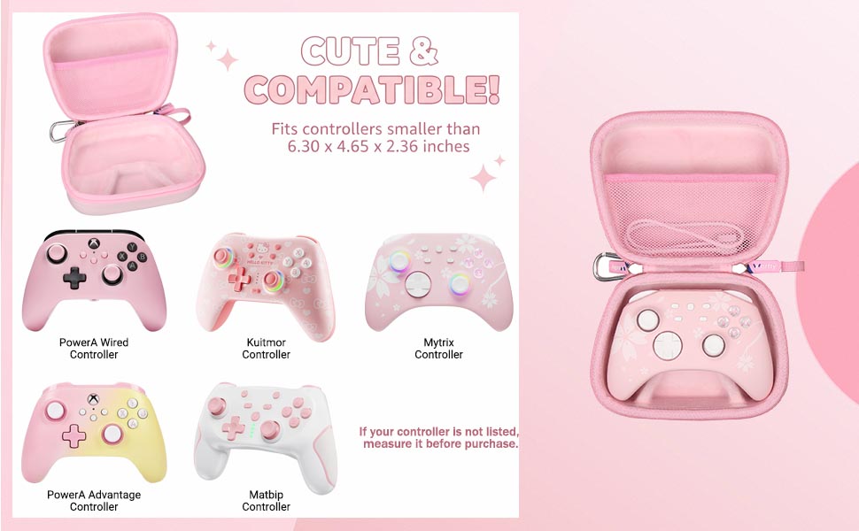 Universal Pink Controller Case