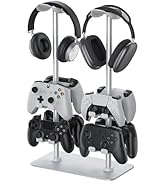 MANMUVIMO Headset Controller Stand for 2 Headset and 8 Controller, Headphone Stand Gaming Control...